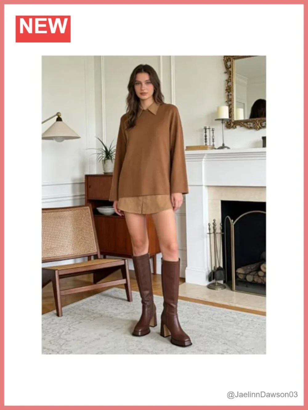 Women's Knee High Platform Gogo Boots Chunky Block Heel Square Toe Faux Leather